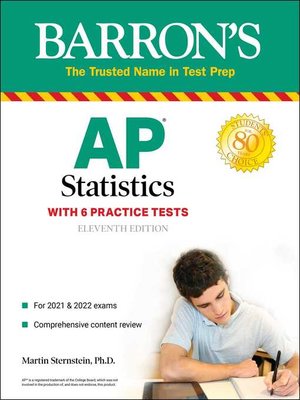 cover image of AP Statistics with 6 Practice Tests